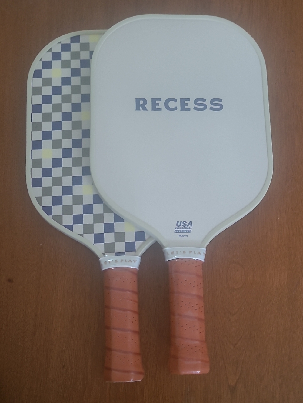 RECESS Quality USA approved Mojave Pickleball Paddle Set with Brown Grip